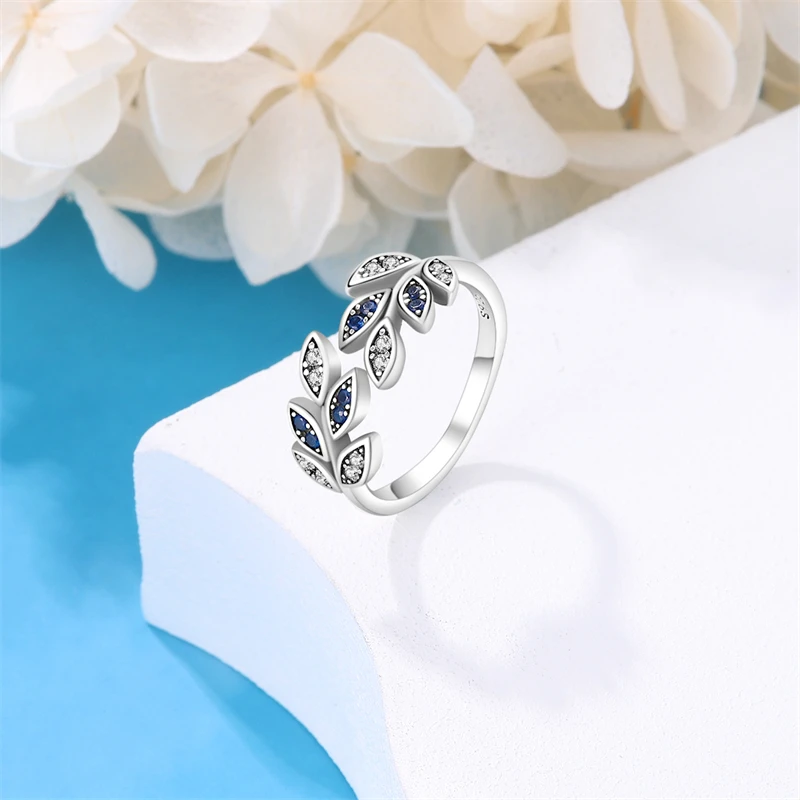 Authentic 925 Sterling Silver Rings For Women Romantic Pink Heart Shaped Zircon Snowflake Rings Fine Engagement Wedding Jewelry