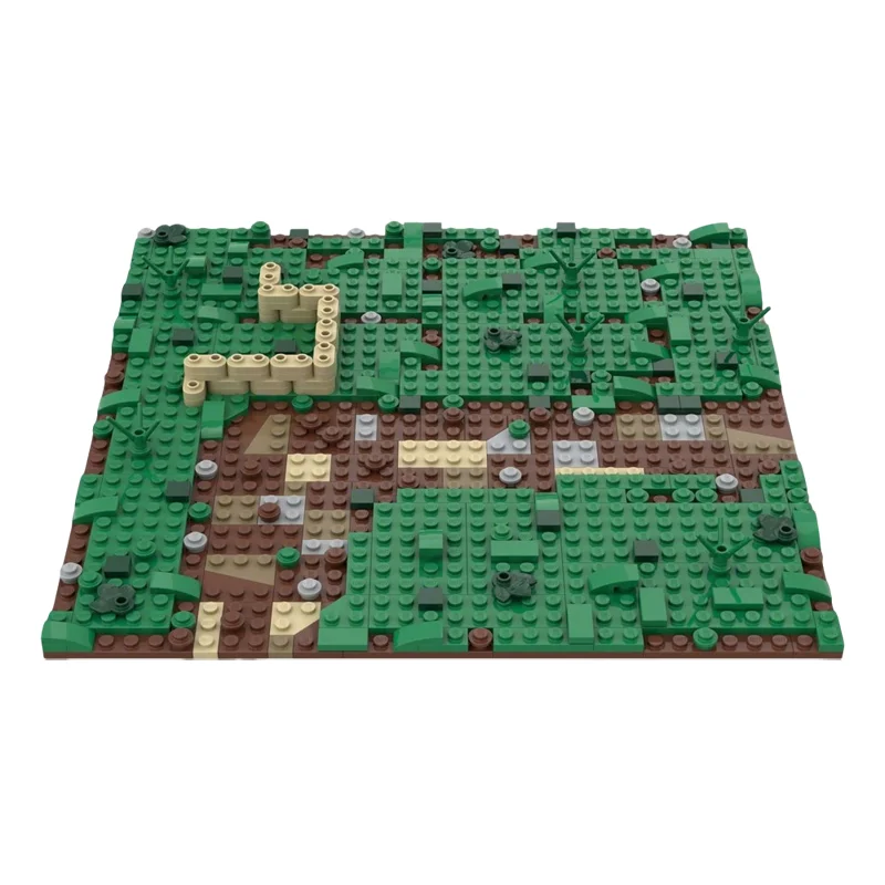 

318 шт. MOC изогнутая дорожная боевая пластина, модель строительных блоков, строительный рождественский подарок, игрушка «сделай сам», креативная идея, образовательный кирпич