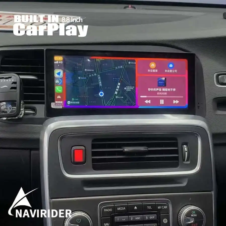 

Navirider Android 13 Car Multimedia Video Player For Volvo S60 V60 2011 - 2019 GPS DSP Stereo Carplay 8.8" Car Radio Head Unit