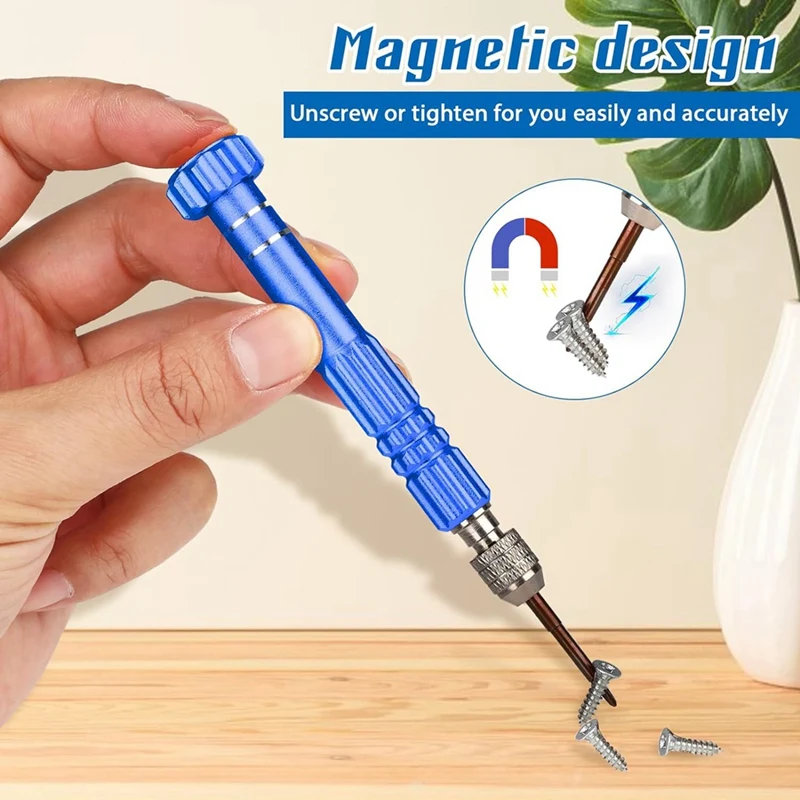 Kit de reparo de óculos chave de fenda, conjunto de chave de fenda 6 em 1 para relógios, óculos, óculos de sol, eletrônicos, telefones celulares duráveis