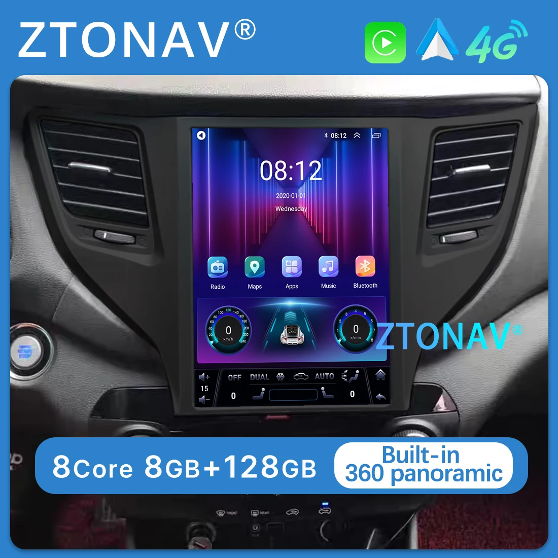 Car Stereo For Hyundai Tucson 2015 2016 2017 2018 Tesla Screen Radio Android Screen Car Media Player GPS Navi Auto Headunit