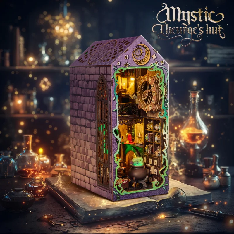 

Mystic Theurge's Hut 3D Diy Arts Crafts Making Kit Упаковка Хобби Creation Наборы ручной работы Игрушки Подарки Миниатюрные произведения Дети Дети