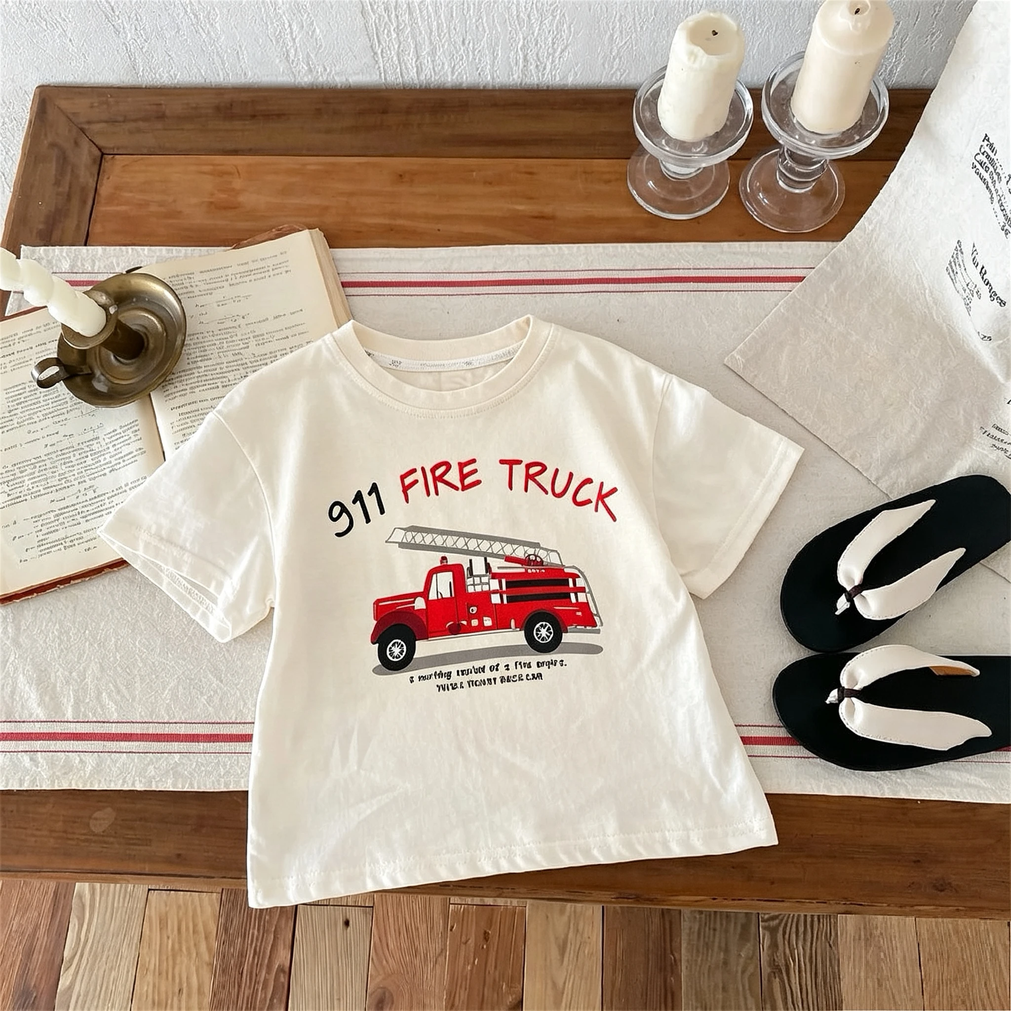 T-shirt imprimé pour garçons e - Summer Clothing Boutiques avis et prix