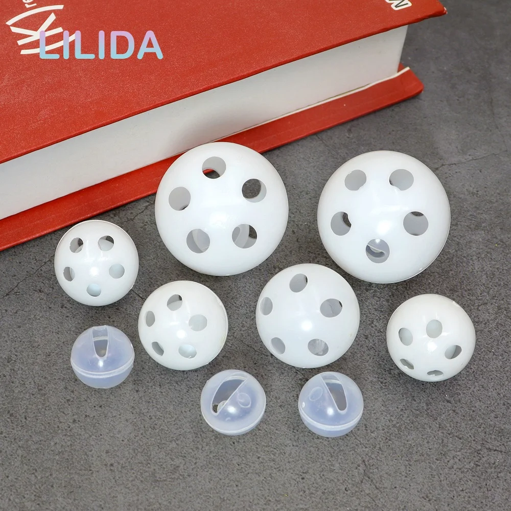 30/50/100pcs Plastic Rattle Bell Ball Squeaker Noise Generator Insert DIY Repair Fix Dog Toy Pet Accessories17/24/28/38mm