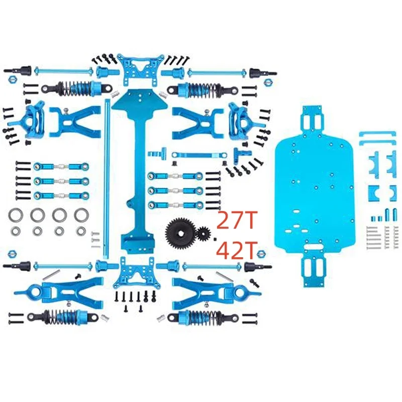 1 Set Complete Upgrade Parts Kit for 1/18 WLtoys A959-B A969-B A979-B K929-B Electric RC Car Off Road Buggy Metal Replacement