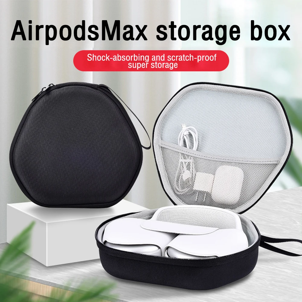 

1PC Earphone Hard Case Protective For Airpods Max Wireless Headphones Box Carrying Case Box Portable Storage Cover (only Case)