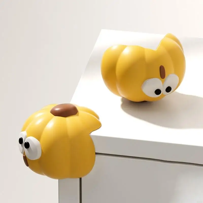 M89C 4Pcs Eye Catching Soft PVC Pads Cartoon Baby Safety Corners for Furniture Edges Protections Toddler Childproofing