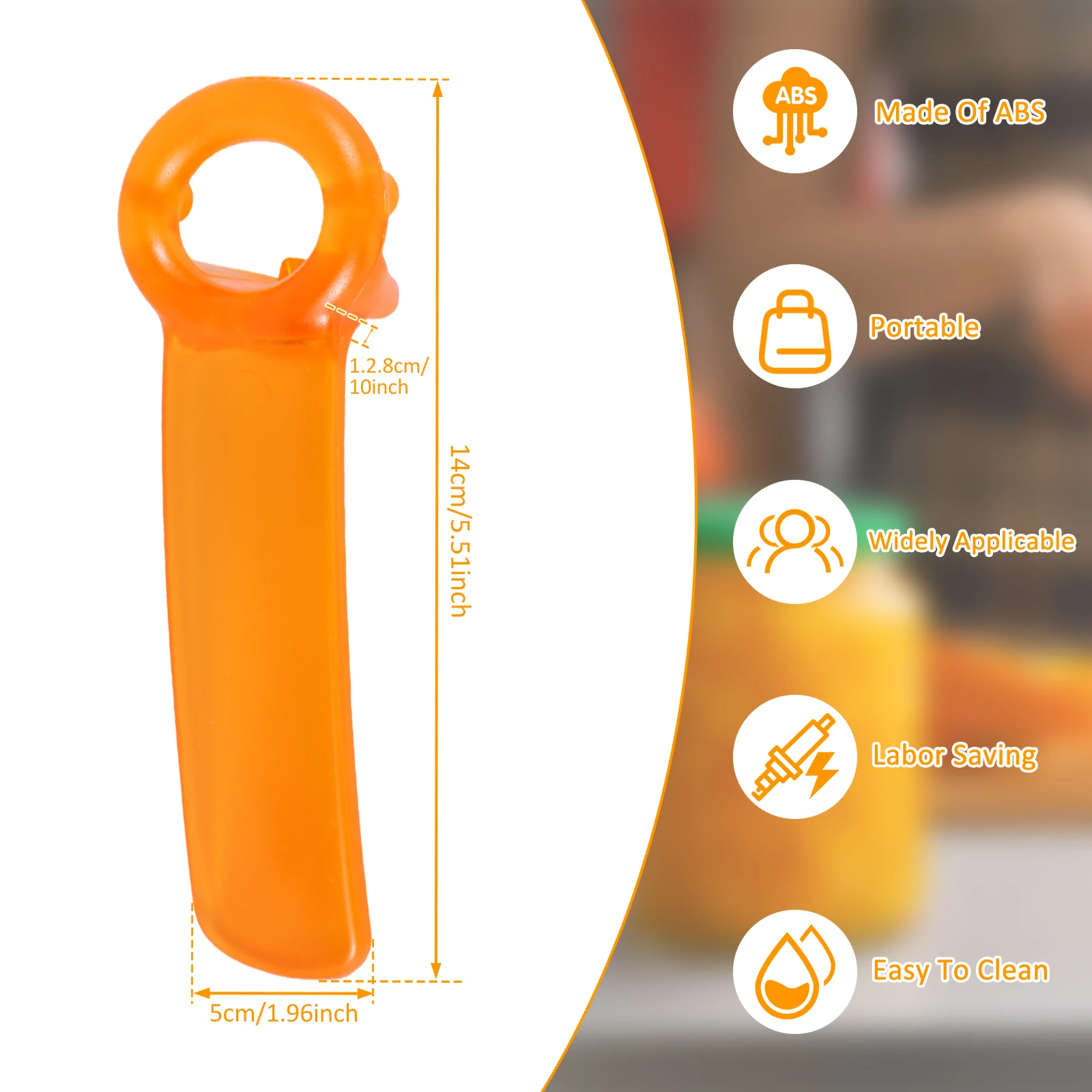 3Pcs Jar Opener Manual Jar Key with Ergonomic Handle Mini Portable Can Lid Opener Tool for Elders Children Women Weak Hands