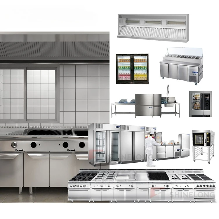 Complete Commercial Kitchen Equipment Solutions Stainless Steel Restaurant Equipment and Hotel Supplies for Customized Kitchen