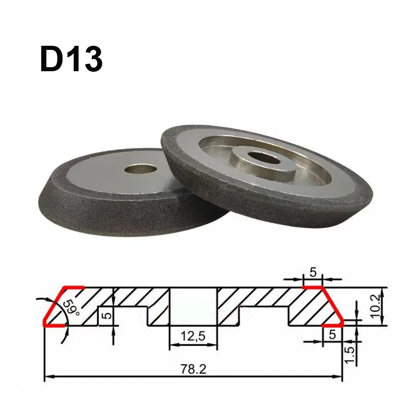 الحفر والطحن القاطع مخصص عجلة طحن بتصميم ماسة MR 26A/D E20 13Q D13 Z13-2 SDC/CBN230