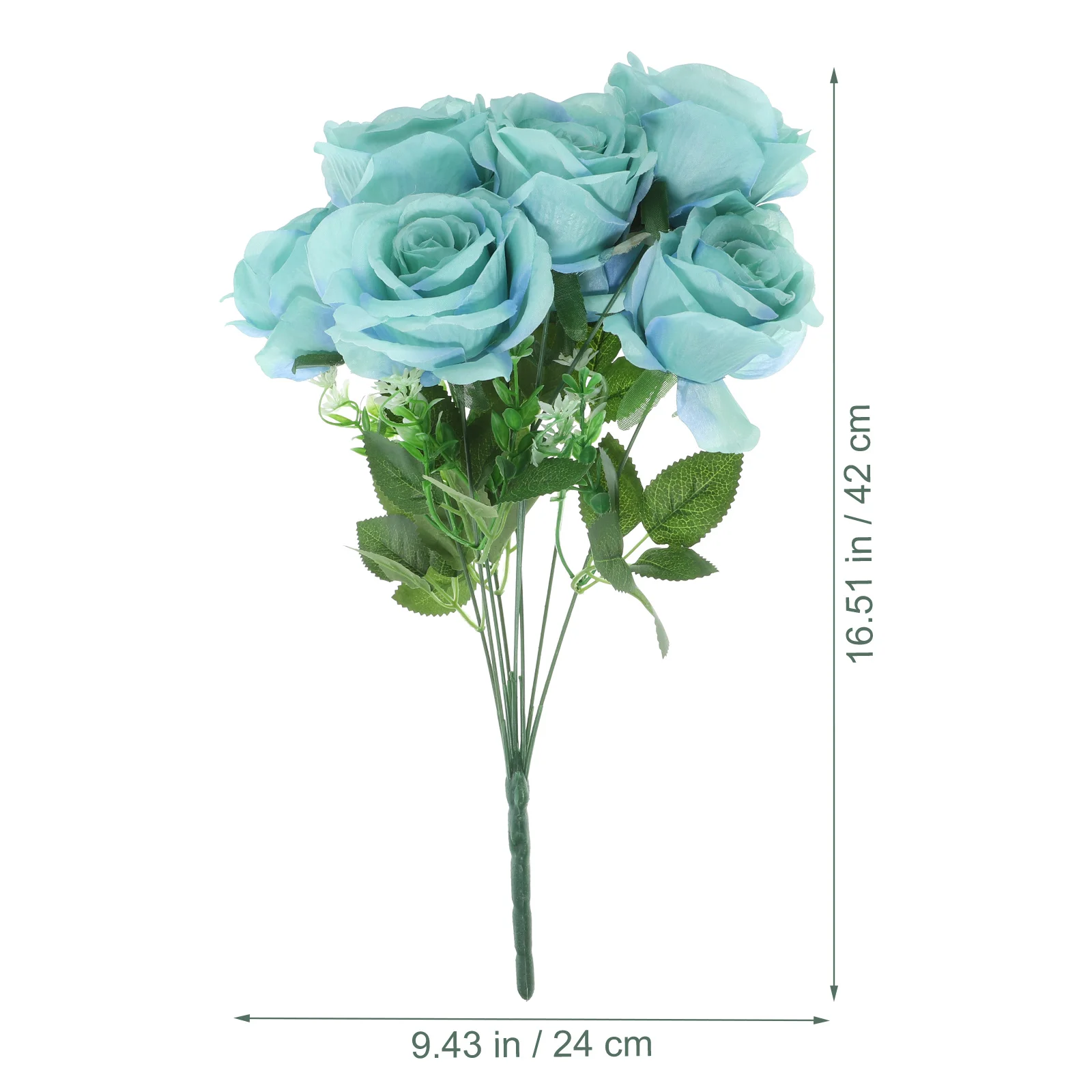 

Realistic Rose Bunch Artificial Flower Decor for Home Office Desk Faux Floral Bouquet Unique Gift Silk Roses Silk Roses