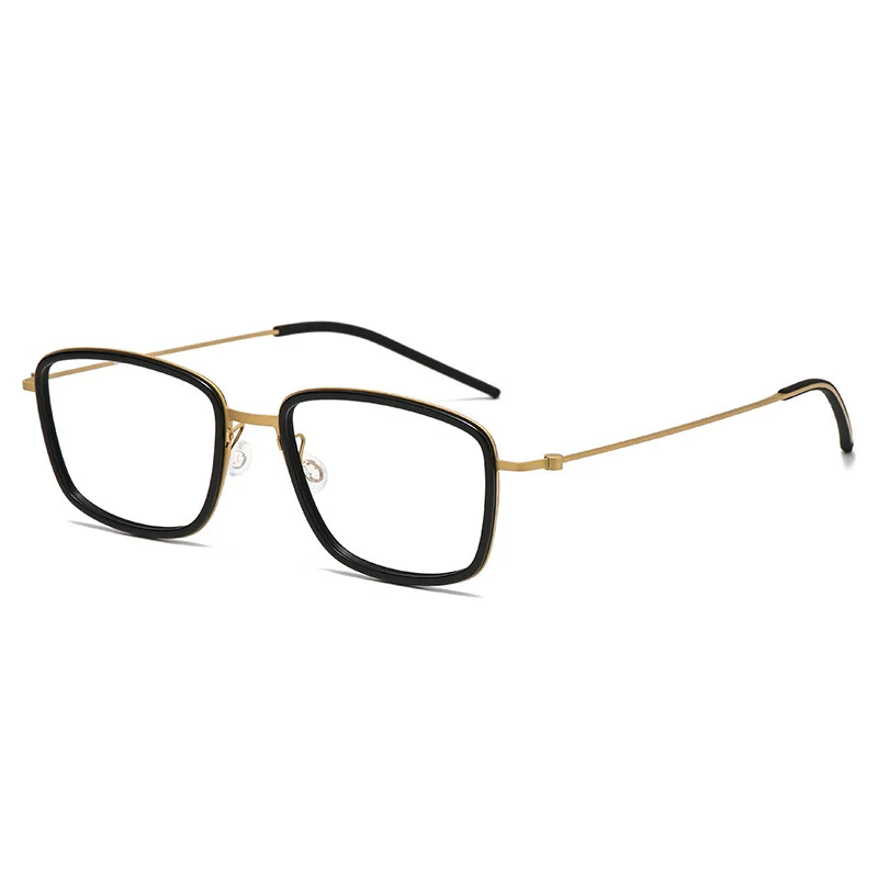 New Pure Titanium No Screws Eyewear Men Women Prescription Glasses Progressive Correct Myopia Recipe Eyeglasses Lenses Square