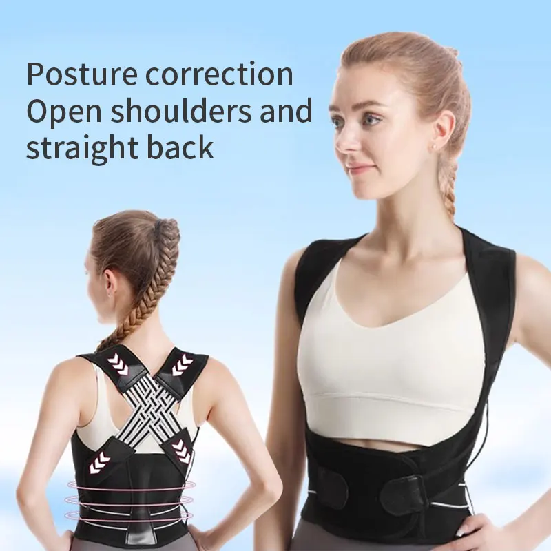 Back Posture Correction Belt Hunchback Corrector Adult Men and Women Sitting Posture Correction Belt Shoulder Straight Back