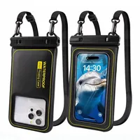 HAISSKY Upgrade Sponge Waterproof Phone Bag Universal Crossbody Storage Pouch for iPhone Samsung Xiaomi Google - Ideal for Swimm
