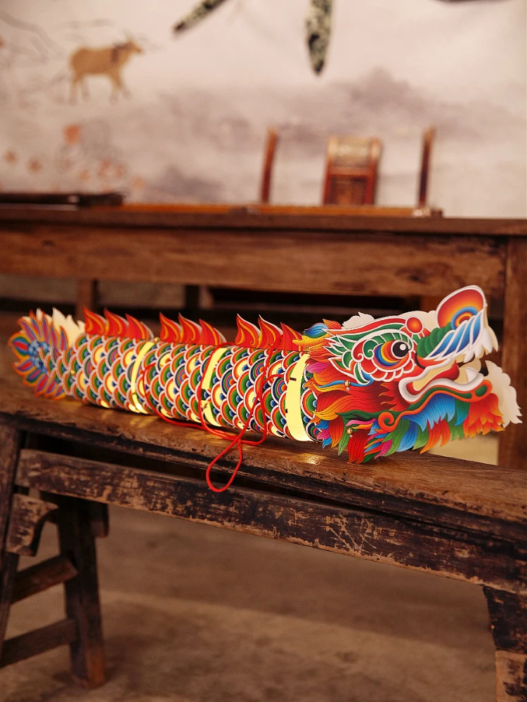 Lantern Paper Handmade DIY Material Package Dragon Boat Festival ChineseStyle Dragon Dance Portable Luminous Shooting StageProps