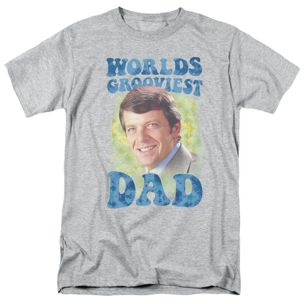 The Brady Bunch Worlds Grooviest Dad Athletic Heather T Shirt