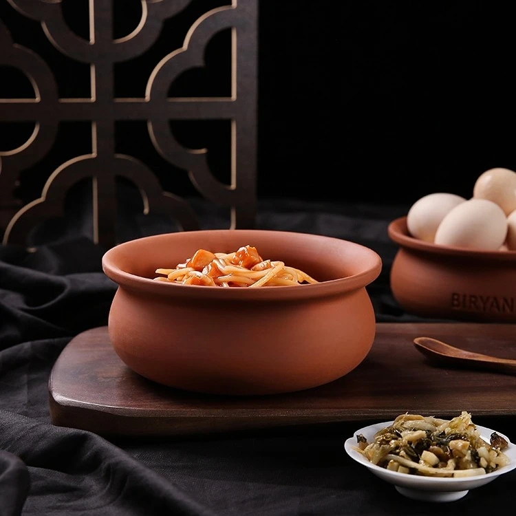 Microwave Safe Clay Biryani Pot Oven Terracotta Pot Ceramic Food Pot