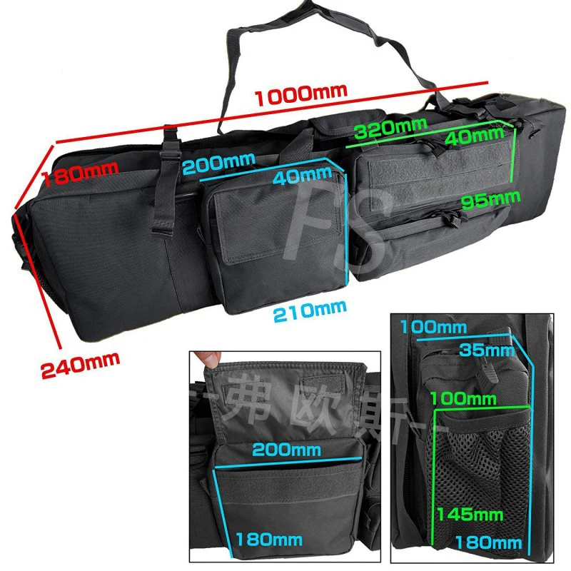 M249 Tactical Hunting Rifle Bag Gun Carry Shoulder Bag Airsoft Air Gun Bag Shooting Protection Case Nylon Bag