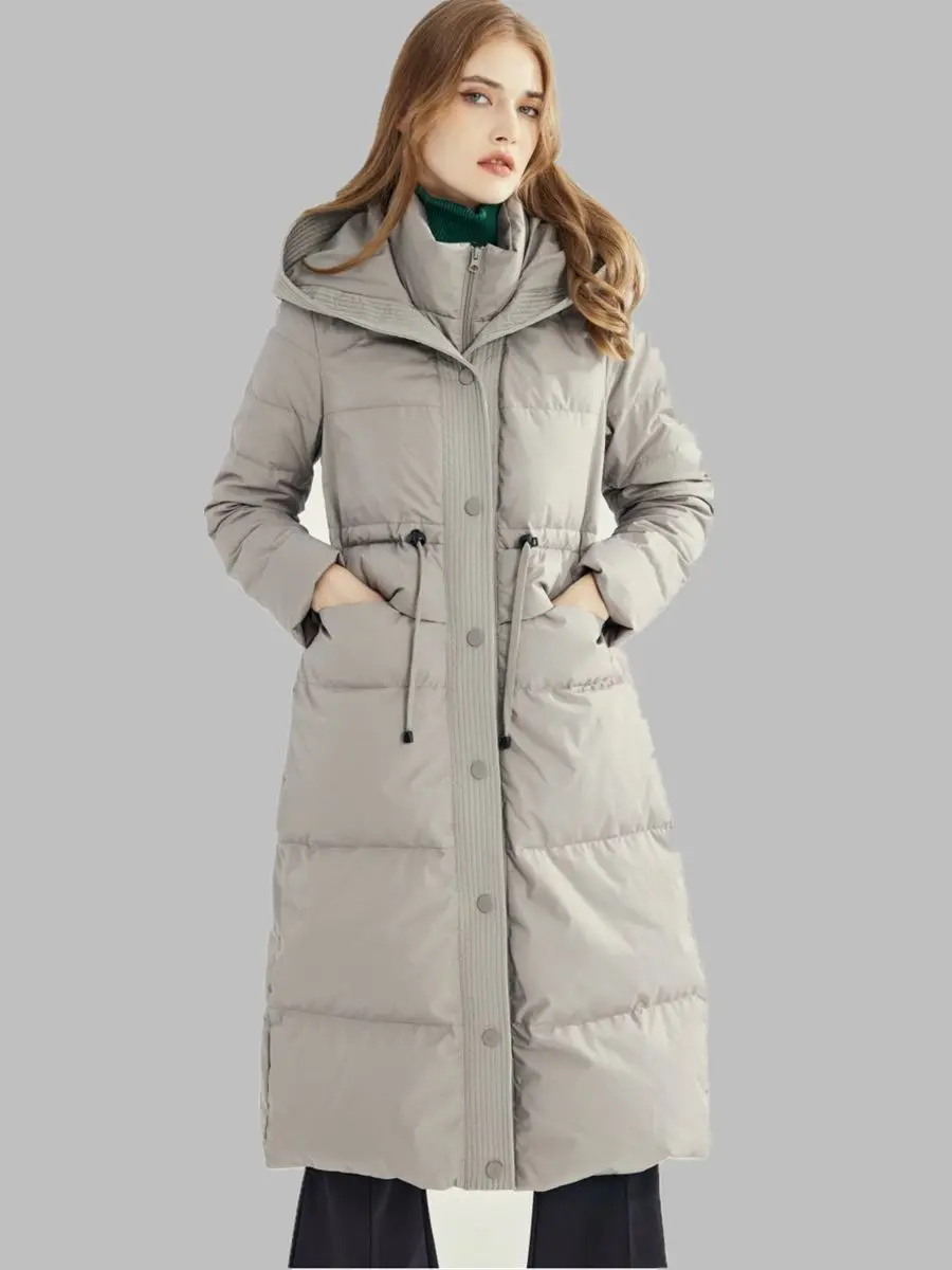 Fashion Hooded Goose Down пуховая куртка 90% Goose Down Coats Fluffy Coats Women Winter Thicker Warm Parkas Outerwear WY1251