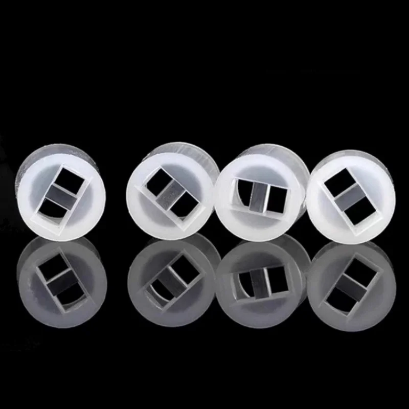White Nylon Double Slot LED Standoff 4mm 5mm Diameter PCB Insulation Spacer Column, DIY Mount Holder Clip for F3 F5 LED Diodes
