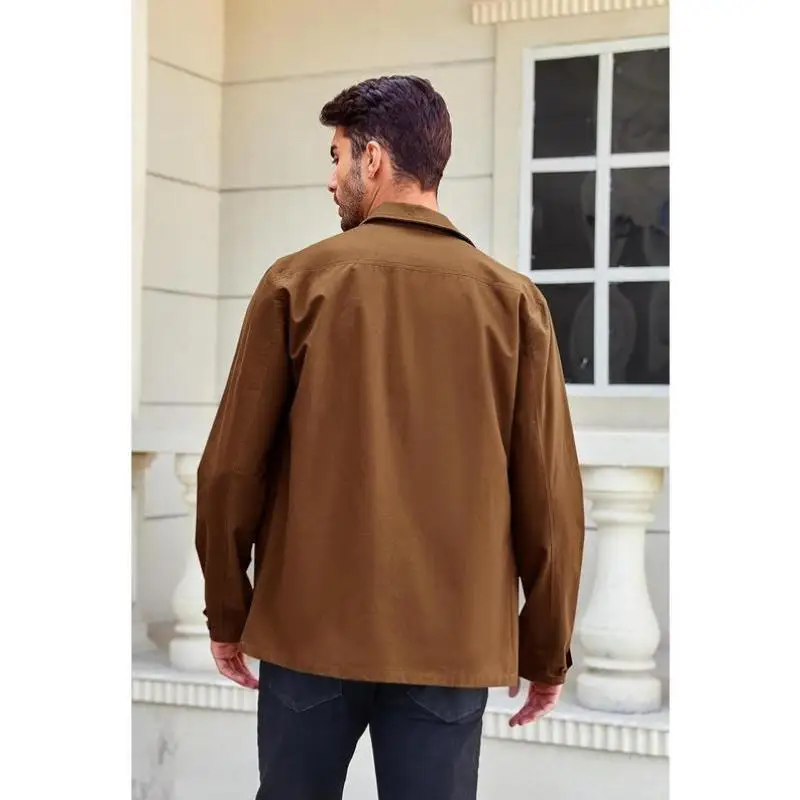 

Lightweight Cotton Button-Up Men's Jaet Outdoor Sle ort Length V-Ne Design for Middle-Aged And ly Women