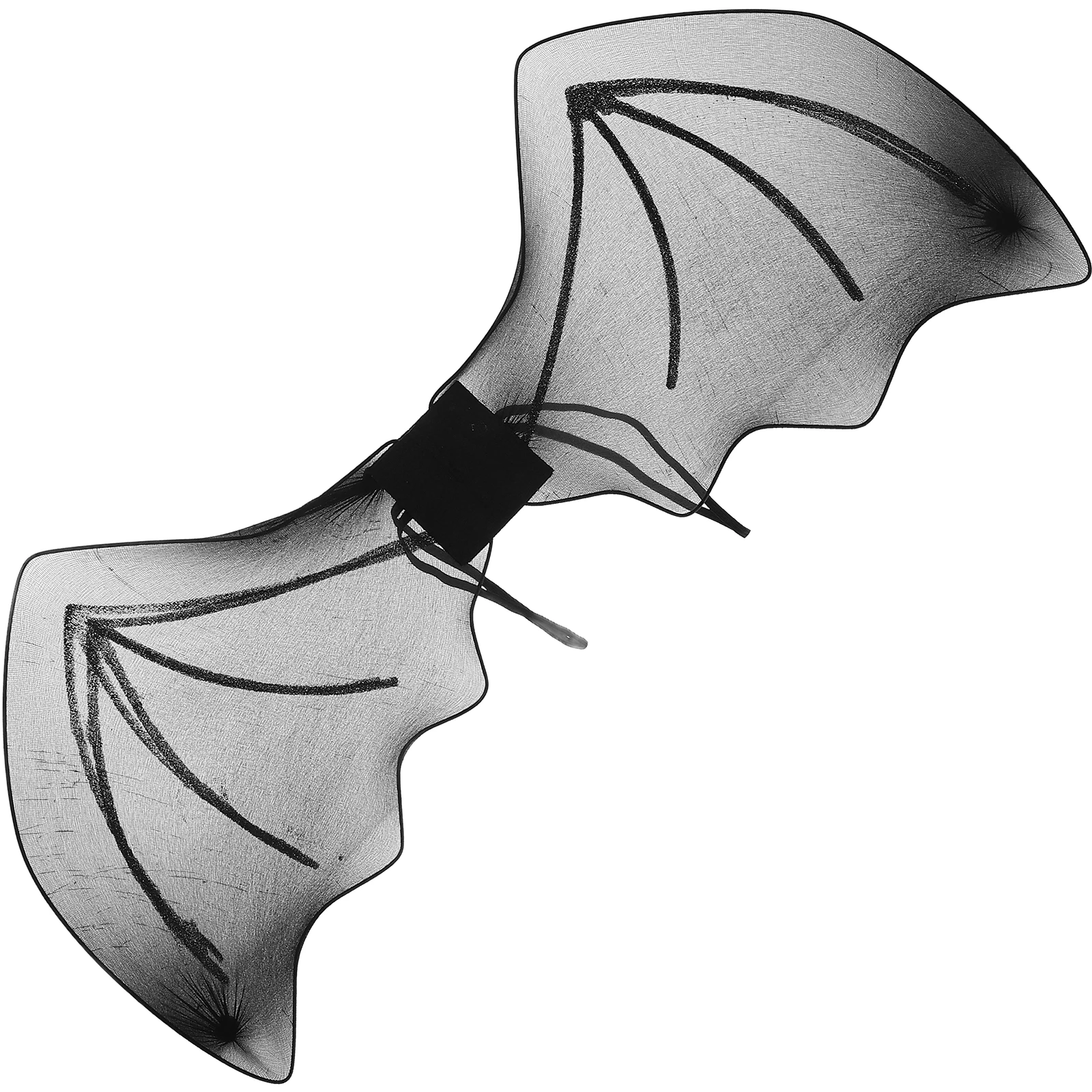 

Premium Polyester Bat Wings Halloween Costume Black Color Design Lightweight Easy Wear Two Straps Back Scary Bat Wing