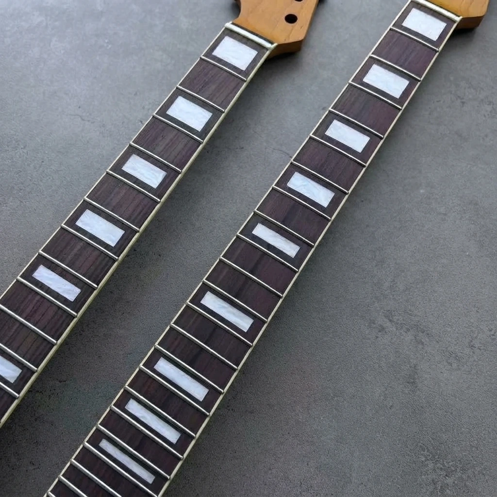Left Handed Jaguar Guitar Neck, Roasted Construction, Dark Fretboard, 21 Frets, Standard Scale, 56mm Heel, Truss Rod Part