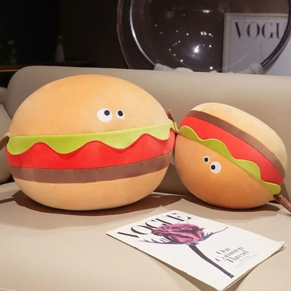 

Cartoon Hamburger Plush Toys Soft Cute Hamburger Stuffed Toy Decoration Cosplay Hamburger Stuffed Doll Birthday Party Decor