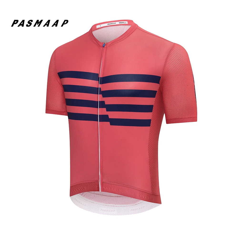 

PASMAAP-Midsummer Cycling Jersey for Men, MTB Road Bicycle Shirt, Pro Team, Short Sleeve Bike Clothes, High Quality