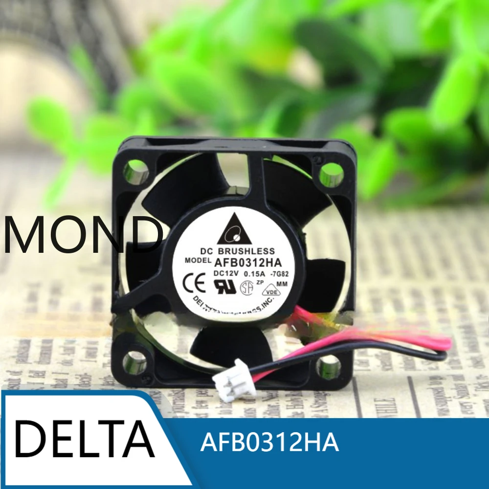 Delta 3CM 3010 AFB0312HA DC12V 0.15A 2-wire 3-Wire Speed Measuring Fan