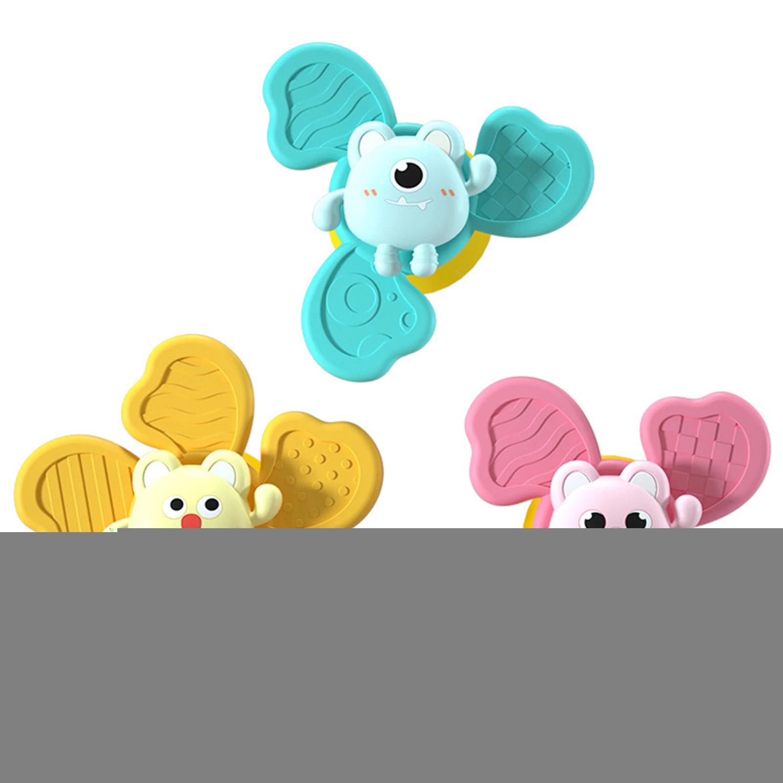 Cartoon Baby Fidget Spinner With Suction Cup Rotating Fingertip Gyro Puzzle Toy