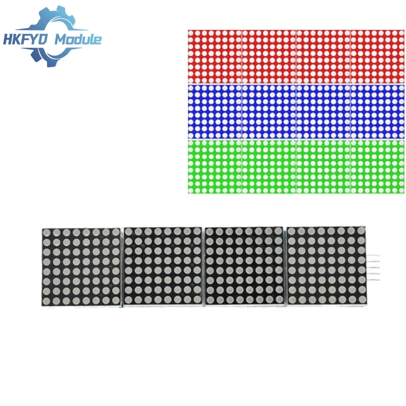 4 In One Display with 5P Line Dot Matrix Module For Arduino Microcontroller  MAX7219