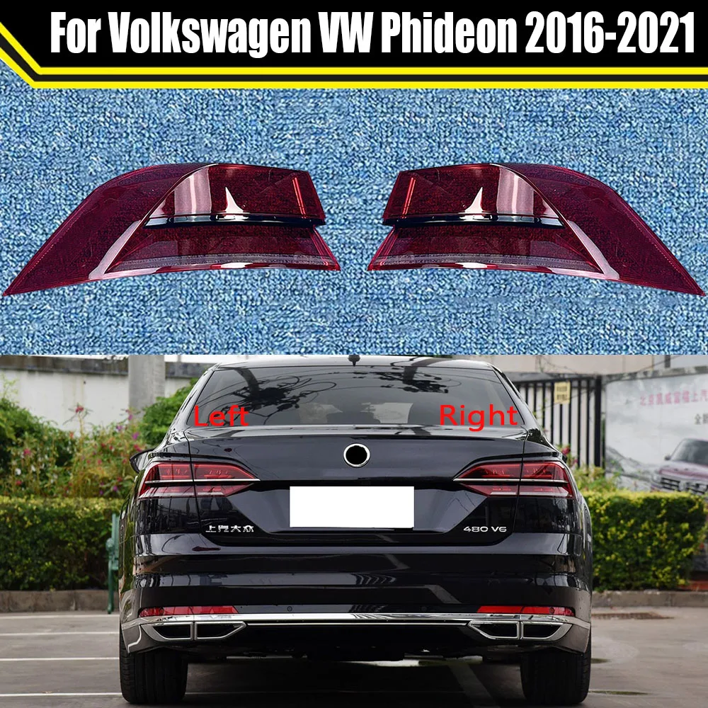 

Auto Taillamp Shell For Volkswagen VW Phideon 2016-2021 Car Rear Taillight Lens Cover Lampshade Mask Lampcover Rear Light Caps