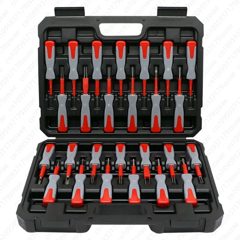 

26-компонентная игольчатая ретракторная схема для разборки автомобильных клемм, выдвижная схема разборки ключа