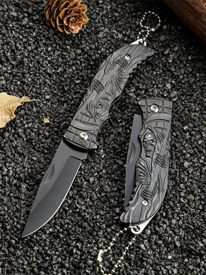 High Hardness Sharp Folding Pocket Knife For Outdoor Activities, Stainless Steel Multi-tool With Portable Fruit Knife Function