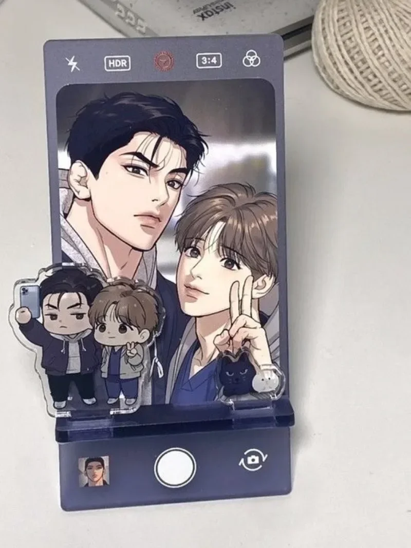 korean BL manwha jinx acrylic Stand joo jaekyung kim dan mamga goods Collection 3 inch card display desk holder decor Ornament