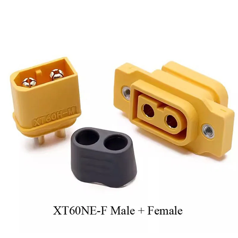 30A XT60NE Lithium Battery Charging Connector Wire Fixed Female Head Welded Type Gold-plating XT60 Terminal Male New Energy Plug