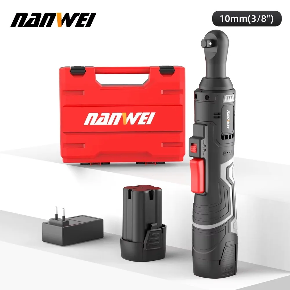 RW516116V Cordless Brushless Ratchet Wrench 3/8" Mini Electric Torque Tool 45N.m Battery-Powered Power Wrench