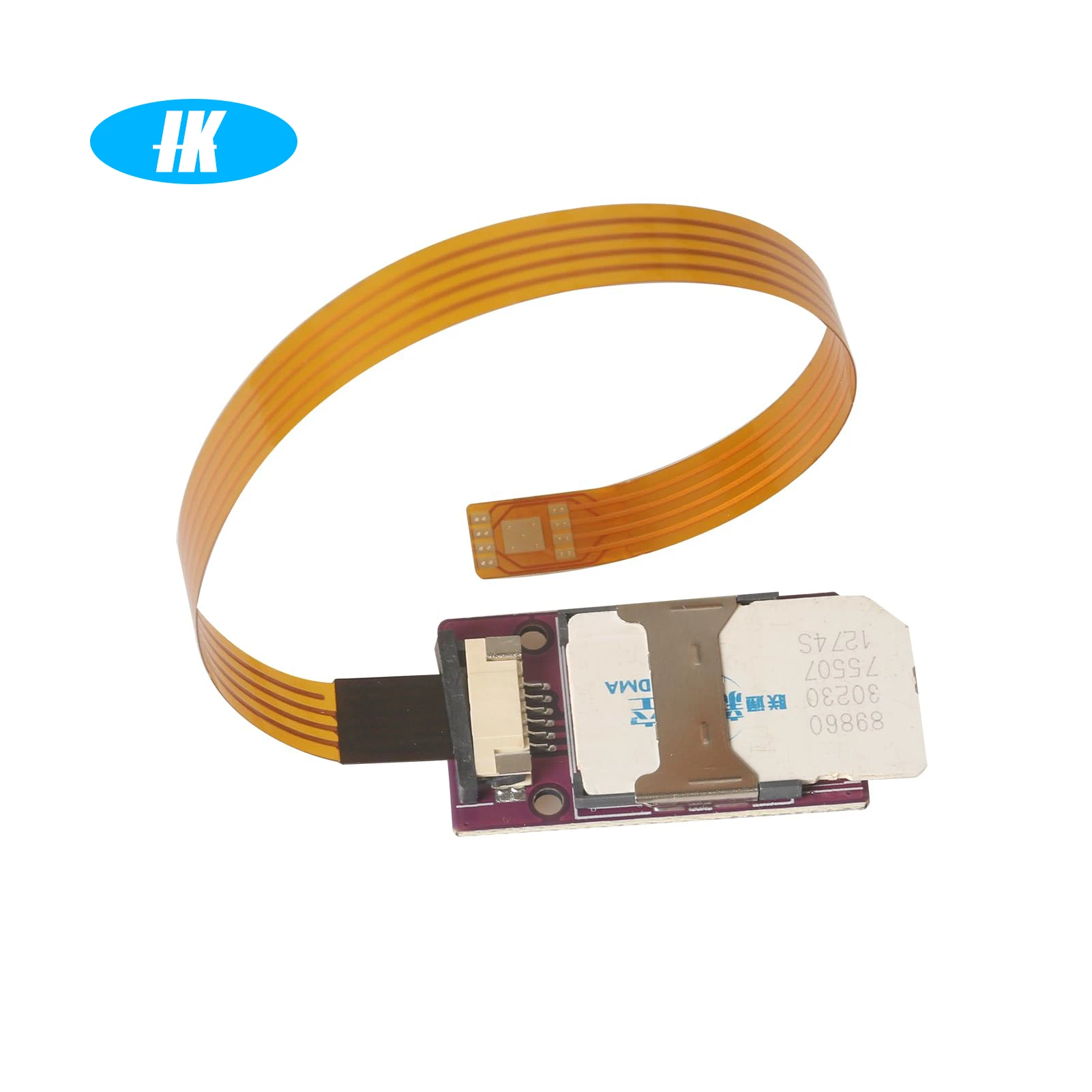 esim-pcbチップはんだ付けポイントからesim外部カードホルダーminiカード延長ケーブルワイヤレスwifi-cpe-miniカードアダプターへ