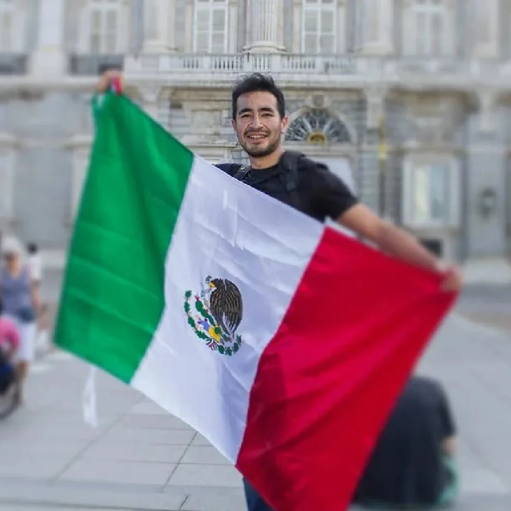 LeaFLAG 90x150см полиэстер Mx Mex Mexicanos Мексика Национальный подвесной флаг для украшения дома