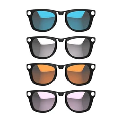Brand New Hibloks For RayBan Meta Wayfarer Large Glasses Clip Colorful Polarized Sunglasses Lenses Anti-Glare Protection