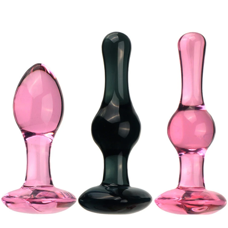 Hartvormige Vorm Glas Anale Plug Dildo Adult Masturbator Anus Dilatator Expander Butt Plug Erotische Seksspeeltjes Voor Vrouwen Mannen