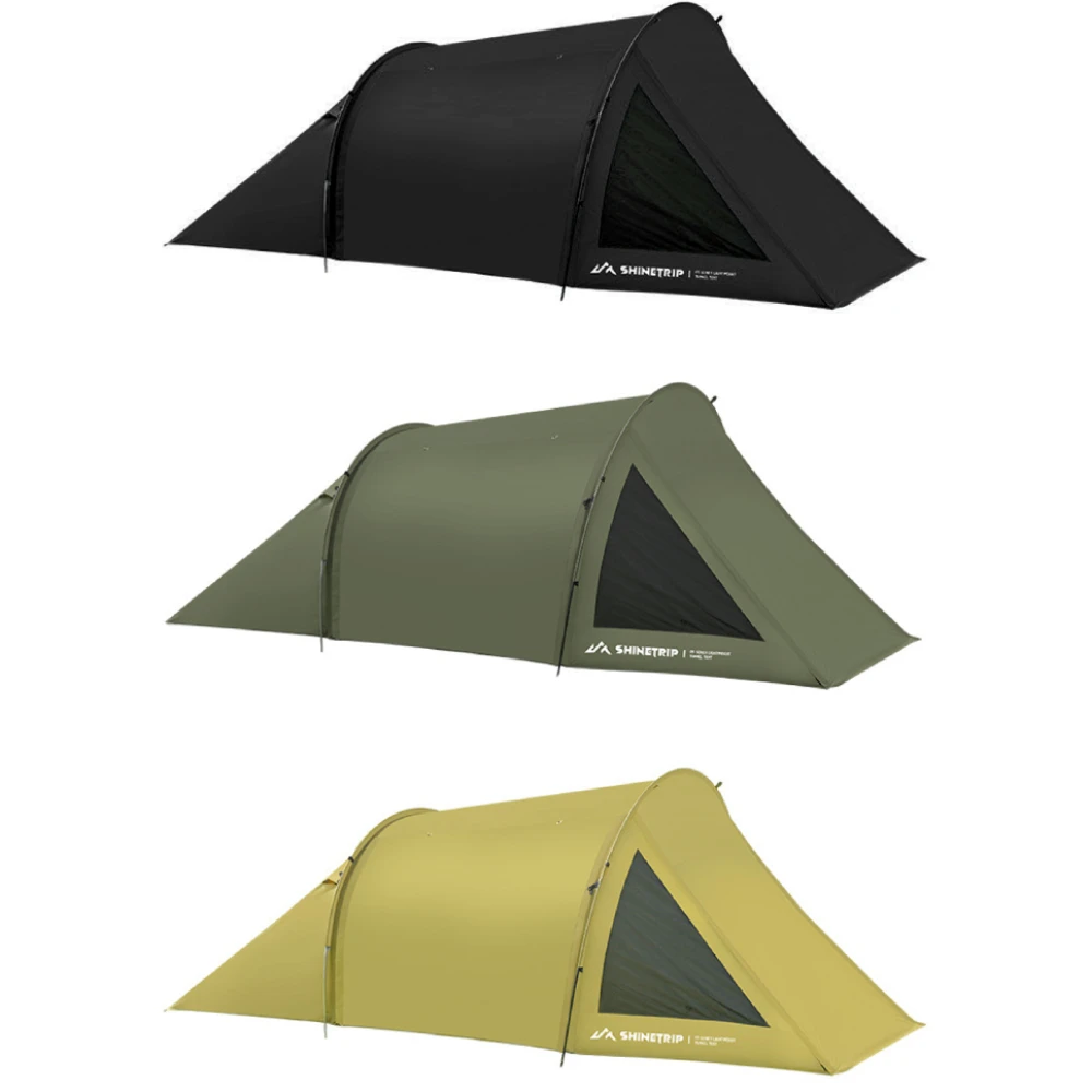 

Motorcycle Camping Tunnel Tent 2 Room Tents for Camping Waterproof and UV Protection 150D Oxford Cloth Detachable Inner Tent