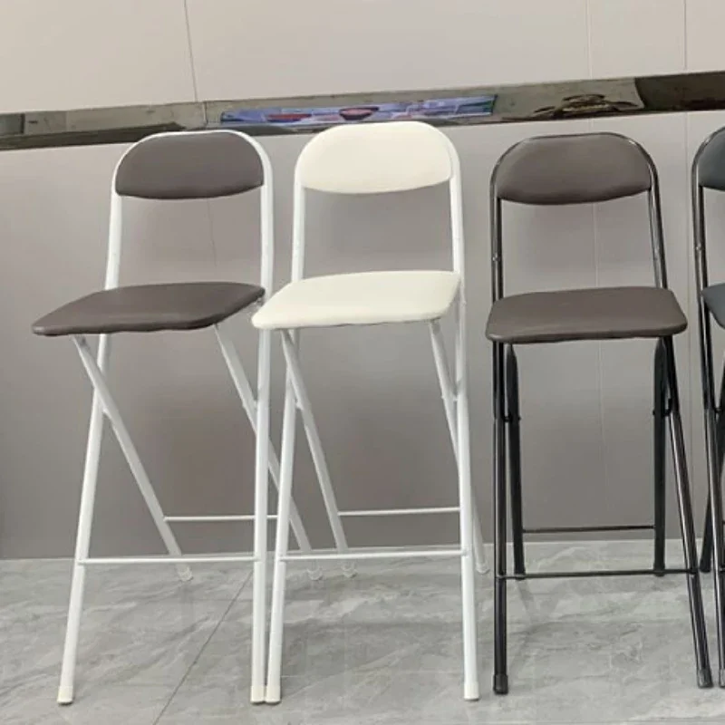 Design Simple Bar Stool Folding Nordic Counter Coffee Kitchen Chair Retro Reception Home Furniture