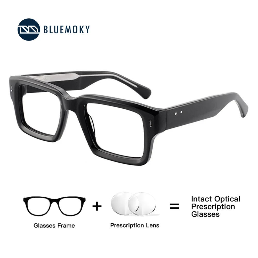 

BLUEMOKY Square Prescription Glasses Men Women Myopia Progressive Eyeglasses Anti Blue Ray Photochromic Optical Glasses