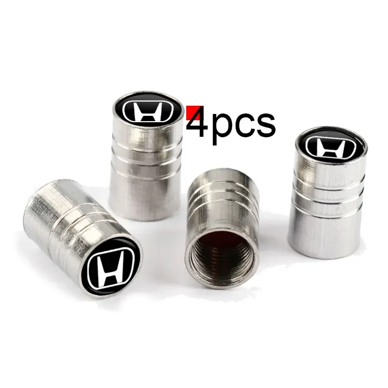 4pcs of Round Metal Tire Valves for Car Styling Wheels For Honda CBR300RR CBR600RR CBR1000RR CBR500R CBR650F VFR800 1200 VTX1300