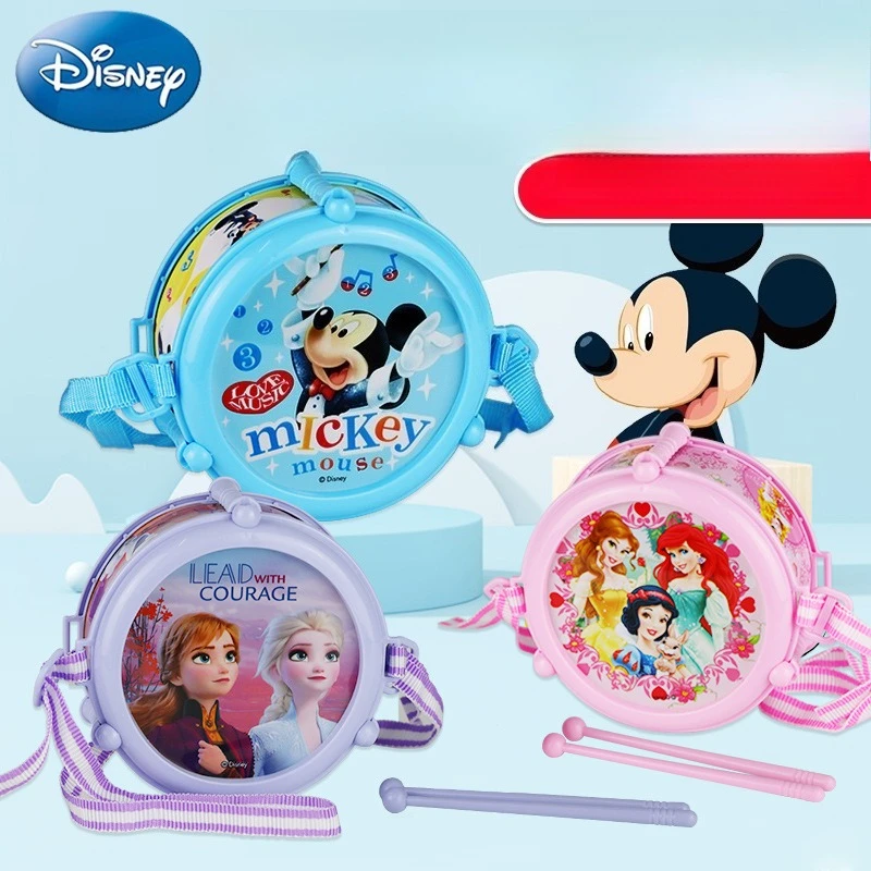 

Disney snack drum toys drum children's drum beat drum toys baby hand beat drum Orff percussion instrument toys