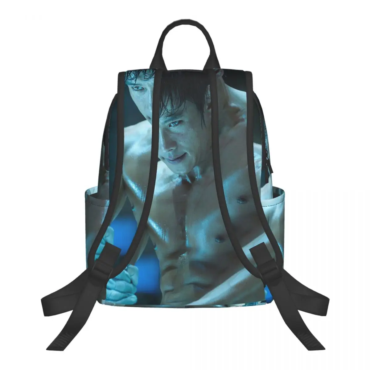 Lee Byung Hun Actor Student Backpack School Bag Hiking Travel Daypack for Men Women Fashion Bookbag Shoulder Bags