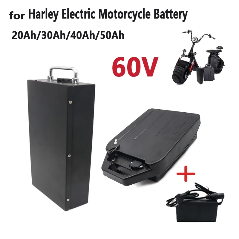 

60V 20Ah-50Ah Electric motorcycle Li-ion Battery Pack 2000W for Harley two wheel foldable Citycoco electric scooter,Free Charger