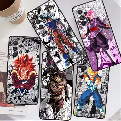 Manga D-Dragon Ball Z Art For Samsung A53 A52 A33 A32 A51 A71 A21S A13 A73 A55 A22 A23 A35 A72 A54 A12 5G Black Cover